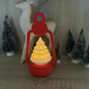 karácsonyi Lámpás LED-es tea mécses tartó